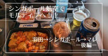 【搭乗記】シンガポール航空でモルディブへ！羽田→シンガポール→マレ体験レポートー後編ー
